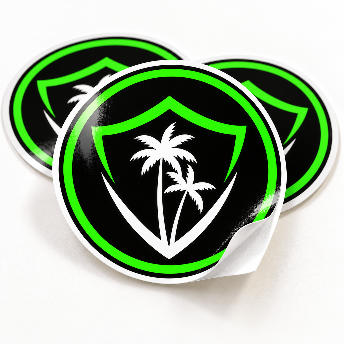 VIBE circle logo glossy vinyl sticker