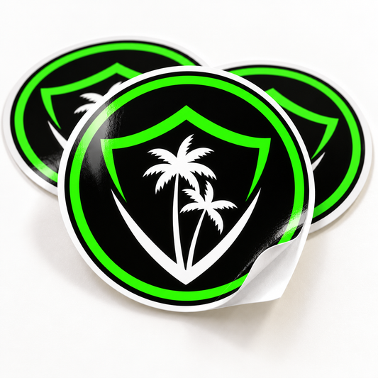 VIBE circle logo glossy vinyl sticker