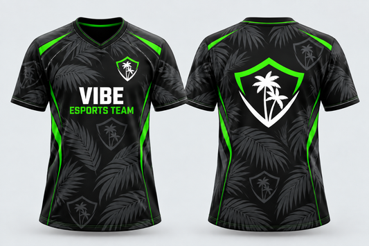 VIBE Stealth Canopy All-Over Sublimation Jersey front and back, star-free logo